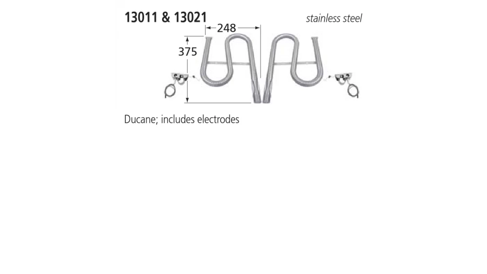 13011 BBQ Left Burner - Ducane 3 13011 BBQ Left Burner - Ducane