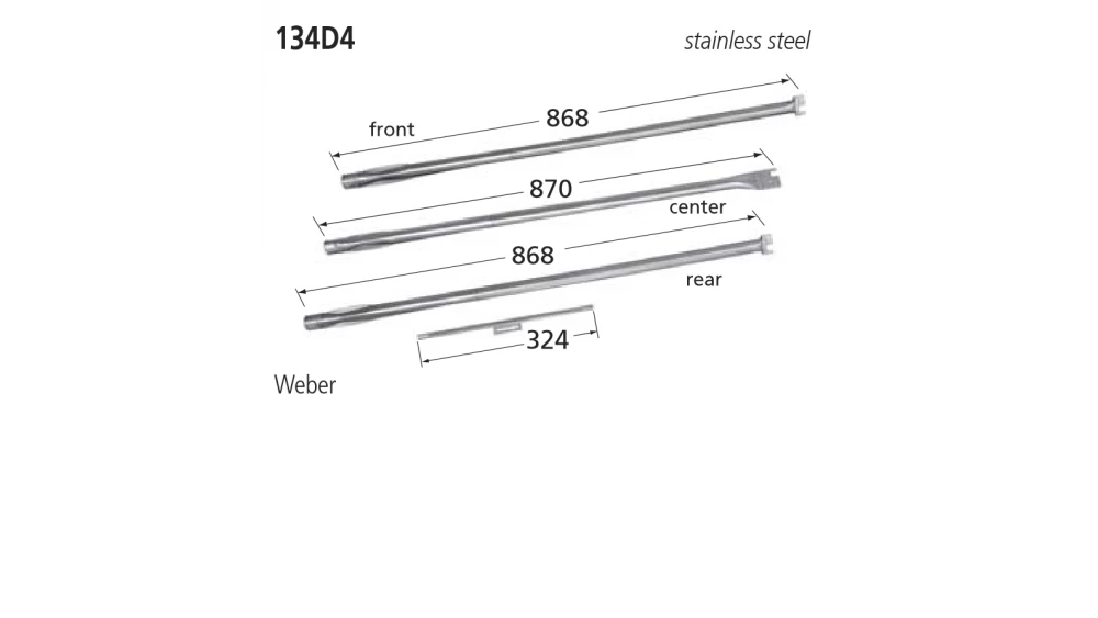 134D4 BBQ Burner - Weber 3 134D4 BBQ Burner - Weber