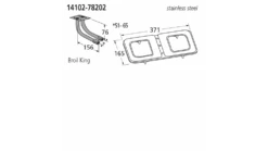 14102-78202 BBQ Burner - Broil King