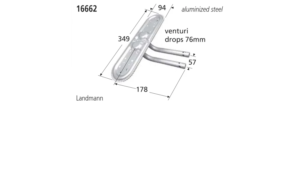 16662 BBQ Burner - Landman 2 16662 BBQ Burner - Landman