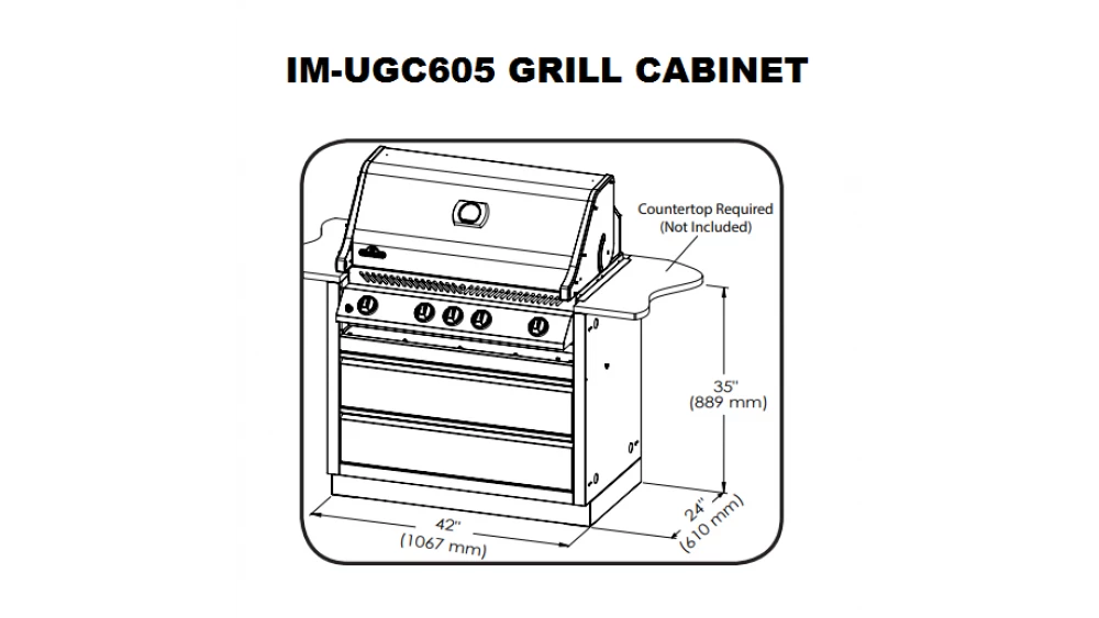 Napoleon Oasis 200 - LEX605 - Island Gas BBQ 12 Napoleon Oasis 200 - LEX605 - Island Gas BBQ - Image 10