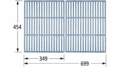 68802 Cast Iron Grill Set For Swiss Grill BBQs