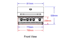 Bull Angus Built In LPG Gas BBQ 9 Bull Angus Built In LPG Gas BBQ -UK BBQ Sales 2024 Bull Angus Front View 1000x563 1