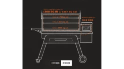 Traeger - Timberline D2 1300 Pellet BBQ - Free Cover -UK BBQ Sales 2024 Interior20Dimensions 1000x563 1