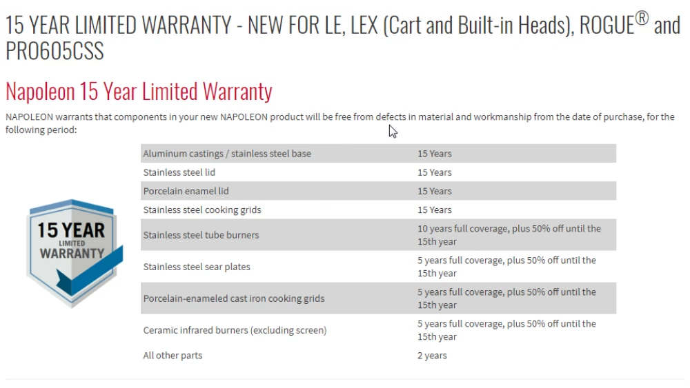 Napoleon Oasis 200 - LEX605 - Island Gas BBQ 14 Napoleon Oasis 200 - LEX605 - Island Gas BBQ - Image 12