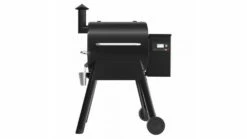 Traeger - Pro D2 575 Pellet BBQ - Free Cover & Folding Front Shelf -UK BBQ Sales 2024 P57520Blck Front 1000x563 1