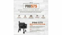 Traeger - Pro D2 575 Pellet BBQ - Free Cover & Folding Front Shelf -UK BBQ Sales 2024 Pro575 capture 1000x563 1
