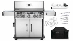 Napoleon Rogue RSE625RSIBPSS-1-GB Gas BBQ - Free Cover & Accessories