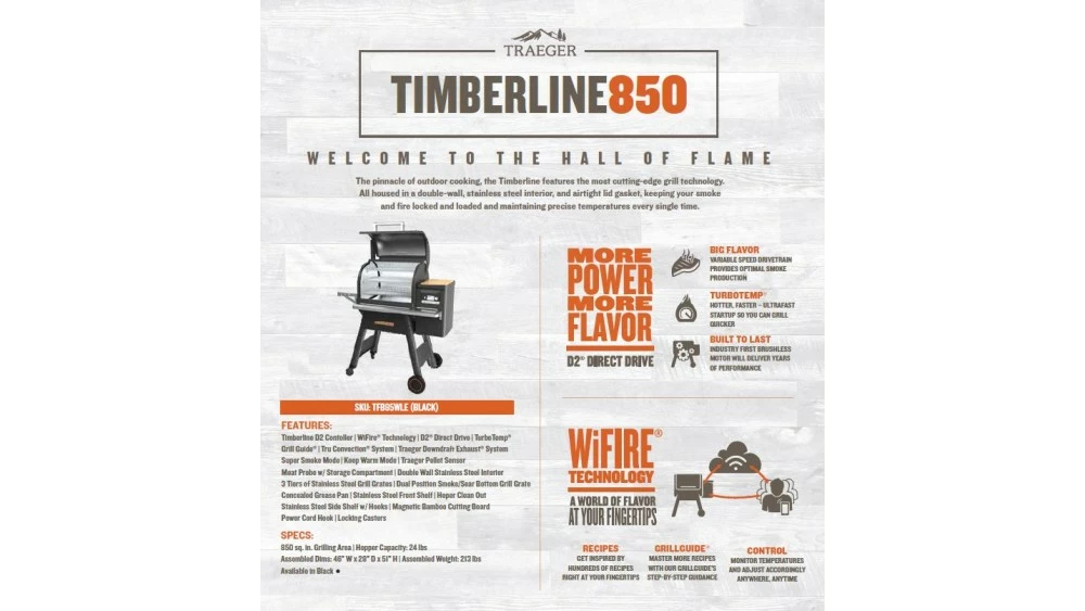 Traeger - Timberline D2 850 Pellet BBQ - Free Cover 12 Traeger - Timberline D2 850 Pellet BBQ - Free Cover - Image 10