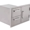 Whistler Grills Stainless Steel Door And Double Drawer Combo 1 Whistler Grills Stainless Steel Door And Double Drawer Combo -UK BBQ Sales 2024 double drawer door combo 1000x563 1