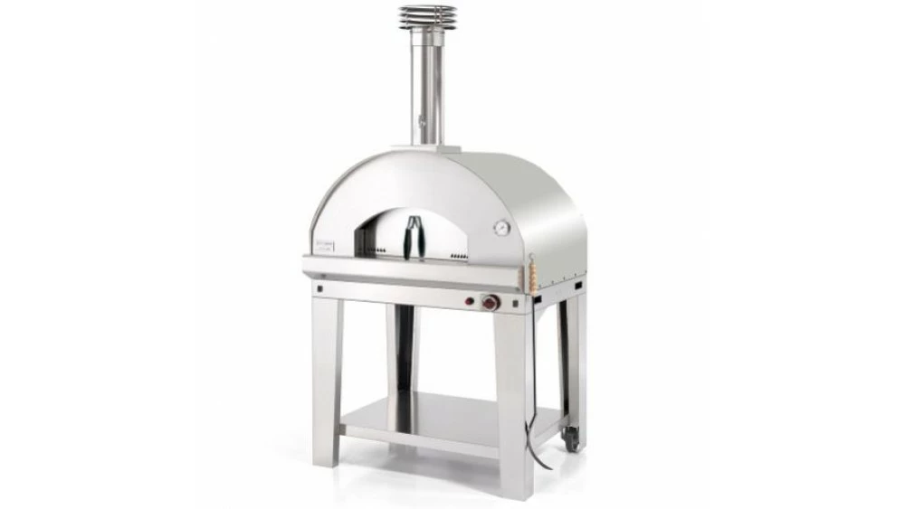 Fontana - Mangiafuoco Gas Pizza Oven With Trolley - Stainless Steel 3 Fontana - Mangiafuoco Gas Pizza Oven With Trolley - Stainless Steel