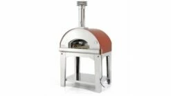 Fontana - Mangiafuoco Wood Pizza Oven With Trolley - Rosso