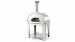 Fontana - Mangiafuoco Wood Pizza Oven With Trolley - Stainless Steel