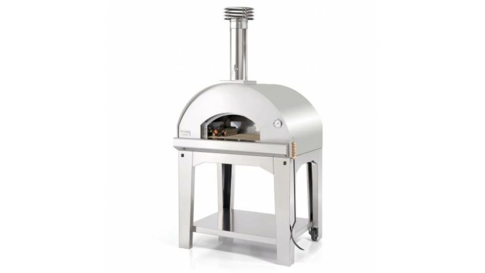 Fontana - Mangiafuoco Wood Pizza Oven With Trolley - Stainless Steel 3 Fontana - Mangiafuoco Wood Pizza Oven With Trolley - Stainless Steel