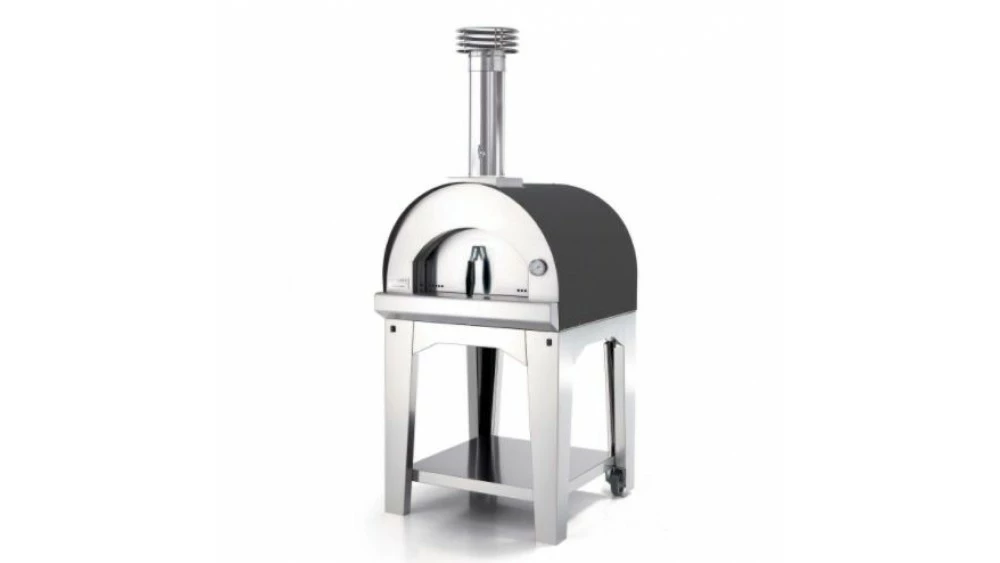 Fontana - Margherita Wood Pizza Oven With Trolley - Anthracite 3 Fontana - Margherita Wood Pizza Oven With Trolley - Anthracite