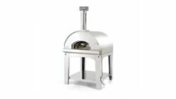 Fontana - Marinara Wood Pizza Oven With Trolley - Stainless Steel