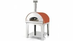 Fontana - Marinara Wood Pizza Oven With Trolley - Rosso