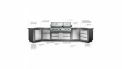 Napoleon Oasis 400 - PRO825 - Island Gas BBQ - Free Rotisserie -UK BBQ Sales 2024 oasis example img 1000x563 1