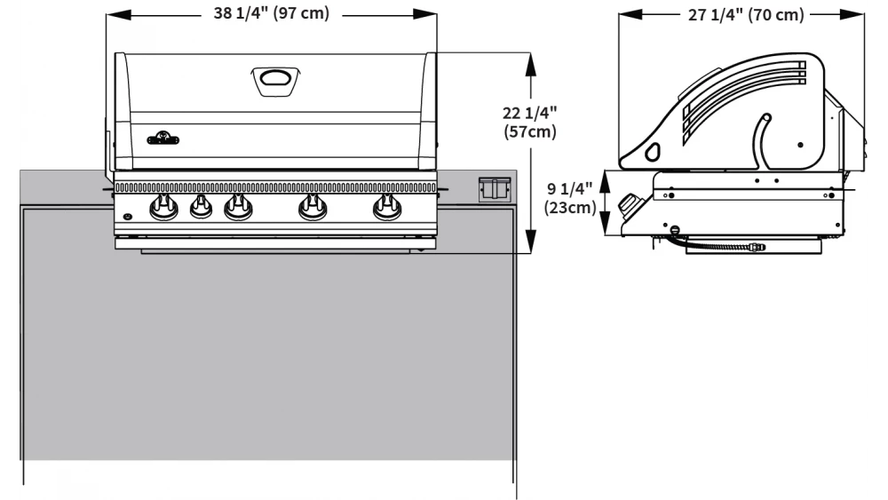 Napoleon Oasis 200 - LEX605 - Island Gas BBQ 5 Napoleon Oasis 200 - LEX605 - Island Gas BBQ - Image 3